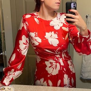 Zara silky dress, new, no tag. Never been worn. Size M.